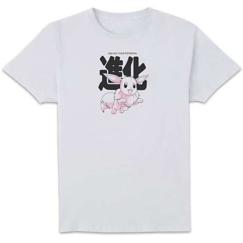 Zavvi Pokémon Chain of Eevee Evolutions Unisex T-Shirt - White L