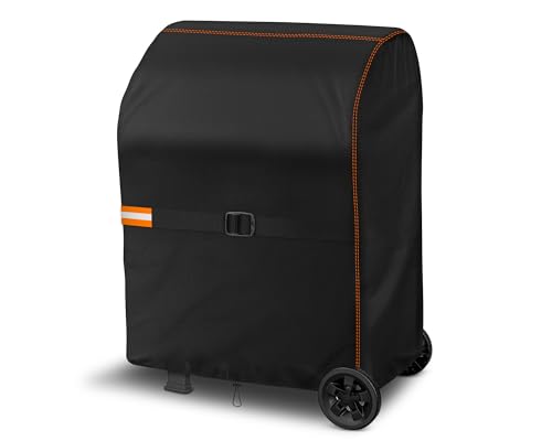 Cubierta Resistente a la Intemperie para Barbacoa Enzeno, 90x70x110cm, Protectora de Polvo para Weber, Brinkmann, Char Broil   Negro