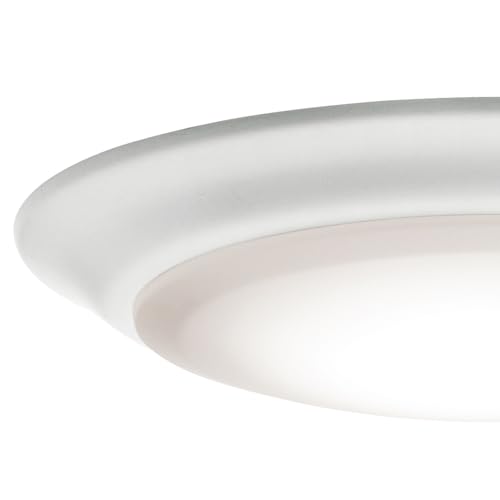 Kichler Gen I LED Downlight in White, 7.5" Ceiling Flush Mount Interior Dimmable Light, 3000K, (7.5" x 1.5"), 43846WHLED30 - Image 3