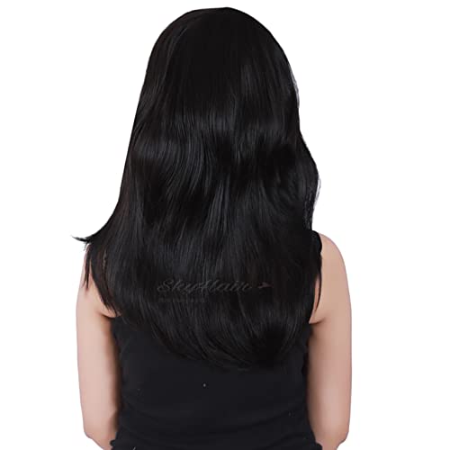 Image of SkyHair Premium Japanese Kanekalon Synthetic Technology Hair Wig for Women with Natural-Looking Bangs - Undetectable, Realistic, Full Head Wig for Daily Use, Chemo, Volume & Length (Matte Brown, 22 Inches)