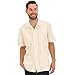 Squish Cuban Style Guayabera Shirt/Cream - Large