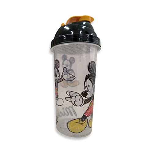 Copo Shakeira Infantil Preto MIckey Plasutil 580Ml