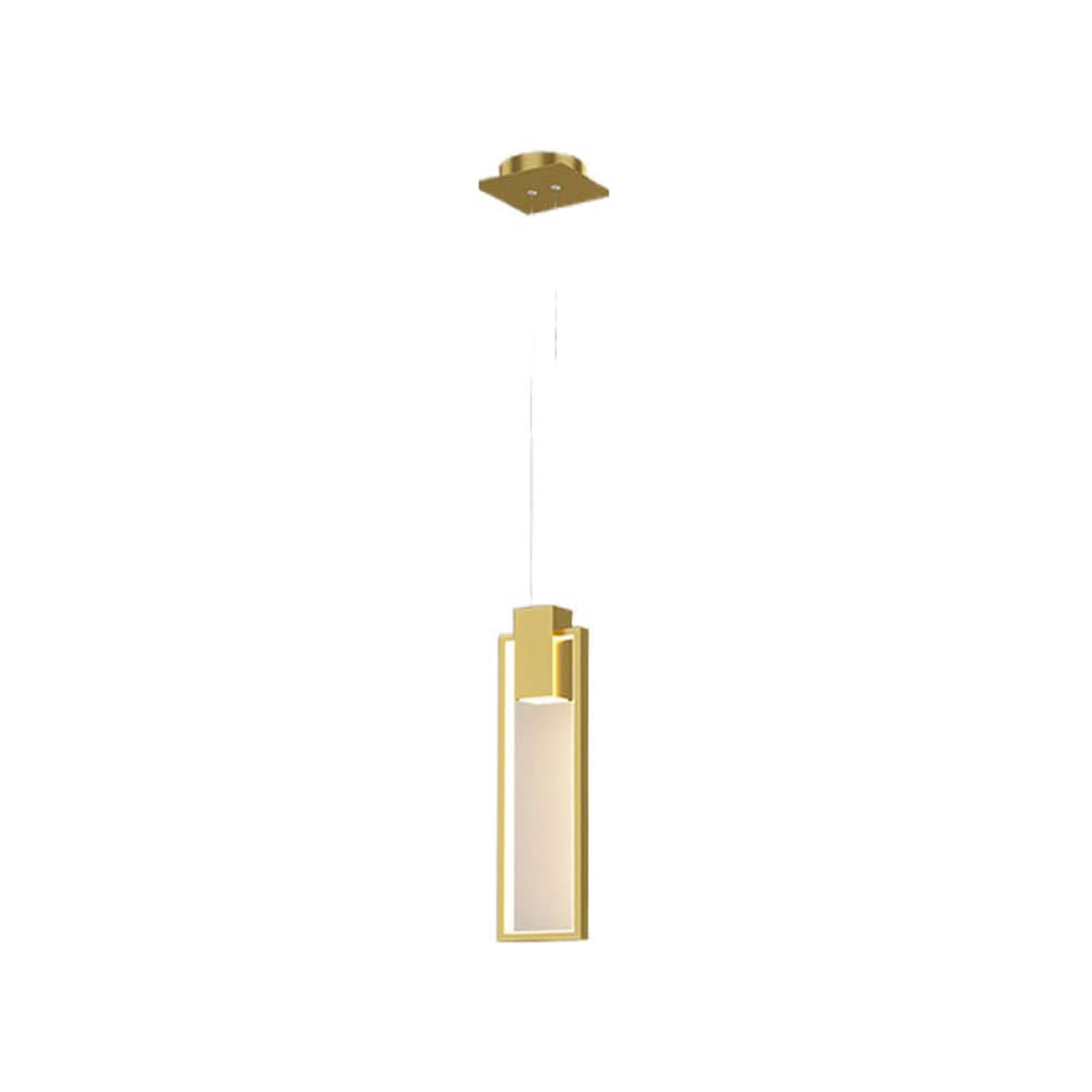 Lámpara colgante LED de diseño geométrico vanguardista y acabados minimalistas de 14W