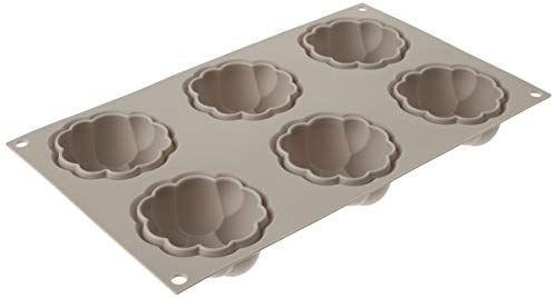 Silikomart | Silikonform für BOLLICINE Monoportionen, Antihaft, 6 Hohlräume, Ø 70 h 30 mm Volumen 6 x 85 ml Tot. 510 ml – Ansicht 3