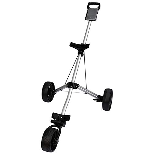 KXDLR Golf Push Cart, Lightweight 3 Wheels Foldable Golf Club Push Pull Cart