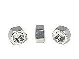 3/8-16 Stainless Steel Finished Hex Nuts - 316 Marine Grade Hex Nuts (25 Pieces)