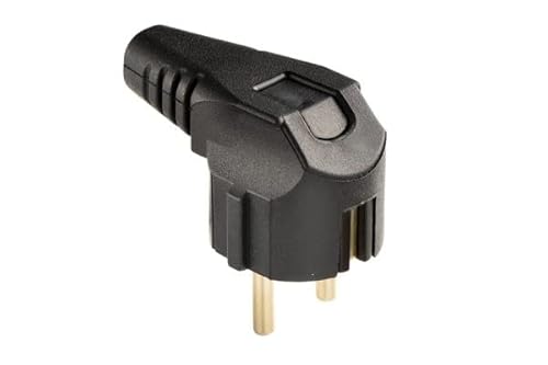 Gummi Schuko Stecker IP20 vollgummi wasserdicht feuchtraum aussen schukostecker IP20 (Gummin Winkelstecker)