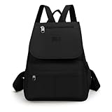 Bolsa Media Feminina Casual Mochila Pequena Escolar Trabalho Colegial Moda Bolso (PRETO)