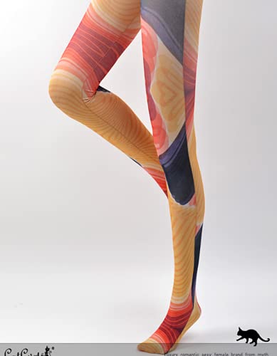 Image of Sahabowi Women Tights, Opaque High Waist Pantyhose, Vintage Control Top Stockings