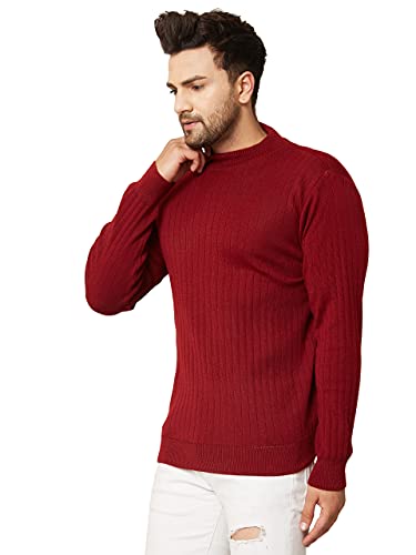 Image of Kvetoo Men High Neck Full Sleeve Winter Woolen Sweater