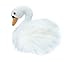 Aurora Peluche Cigno Bianco 25cm Decorazione Matrimonio, Cerimonia, San Valentino