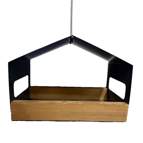 Mangeoire permanente oiseaux en fer forgé durable pour extérieur - 8