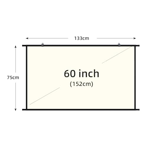 Pantalla para proyector de 84 pulgadas 16:9 blanco miniatura 2