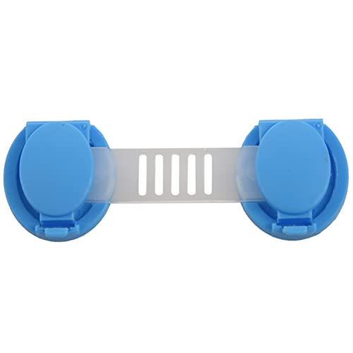 Oikabio 10 pezzi/set di blocco di protezione multifunzione per bambini infantili e serratura per cassetti lunghi in plastica per la cura dei bambini serratura blu corta