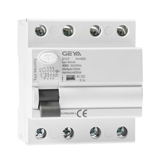 Disjoncteur différentiel 4P 100A GYL9 pour sécuriser la maison connectée - 3