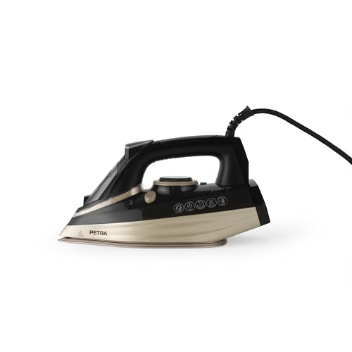 Petra Dampfbügeleisen 3100W, Bügeleisen Dampf mit Keramik-Bügelsohle, 200g Dampfstoß & 300ml Tank, Bügeleisen mit Dampfstrahl & Kalkschutz, Wasserspray