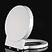 Dongbin Toilettendeckel Mit Antibakteriellem Harnstoff-Formaldehyd-Harz Stumm Verdicken Toilettensitz-Abdeckung Für Runde Form-Toilette,Weiß