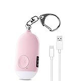 Super laute Sirene -130dB Minisirene bietet Schutz für Sie in Gefahr oder brauchen Hilfe. Die starke Sirene hat eine starke Durchschlagskraft und kann auch aus der Ferne Aufmerksamkeit erregen. Wenn Sie nachts alleine laufen und schlechte Leute treffen, die Ihnen folgen, können Sie Alarm schlagen und um Hilfe bitten.Der Alarmton ist sehr laut, bitte nicht ins Ohr stecken.