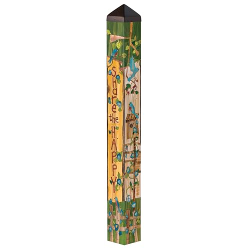 Studio M Art Pole, PVC Weather Resistant Pole with Vinyl Bowl 40 ...