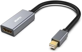 BENFEI Adapter Mini DisplayPort na HDMI, adapter Thunderbolt 2 na HDMI, kompatybilny z MacBook Air/Pro, Microsoft Surface Pro/Dock, monitor, projektor [pozłacane złącza i aluminiowa powłoka]