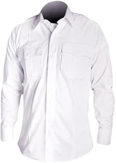 First Class 100% Polyester Long Sleeve Zippered Uniform Shirt