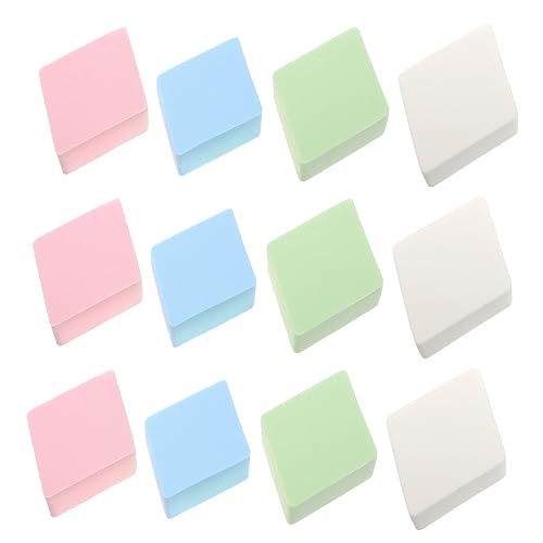 PartyKindom Powder Pad 12pcs Household Makeup Rhombic Powder Puff Makeup Sponge for