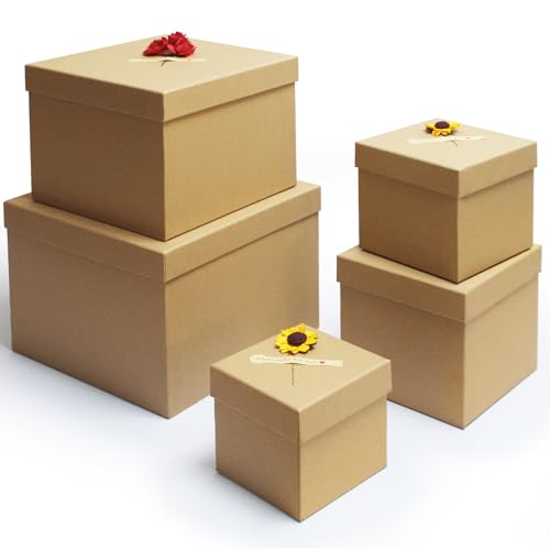 Amazon | プレゼント用の重ねられるギフトボックスとフタ付き