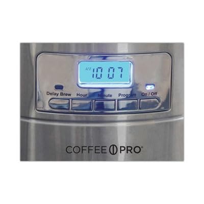Image of Stainless Steel Drip Coffee Maker, Programmable 10 /12 Cup