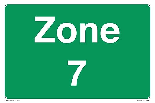 Panneau Zone 7 de marquage industriel 300 x 200 mm A4L