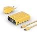 Produktbild RealPower PB-10000 PowerPack PD Ladeset Powerbank mit 22.5W Power und 10.000mAh Kapazität, Nano USB-C Ladegerät, Schnellladekabel, kompatibel mit iPhone ProMax, iPad, Samsung Galaxy, Google Pixel usw.