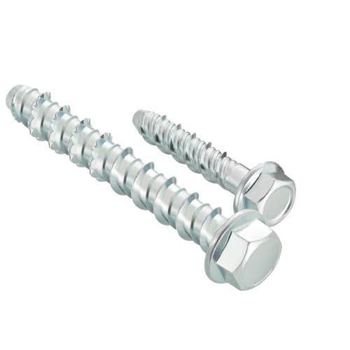 Viti Per Calcestruzzo M6x75 Mm Testa Esagonale - Zincate - Confezione Da 20 Pezzi - Foto 9