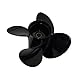PWCMAN 14x21 Outboard Propeller for Suzuki Outboard Motor, 15 Teeth Spline, 4-Blade Right Hand Rotation, Fits 50-140HP Engines, 4-Stroke