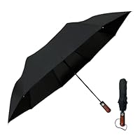 Guarda Chuva Grande Reforçado Abre Automático Bolsa Mochila Cor Preto Desenho Do Tecido Liso