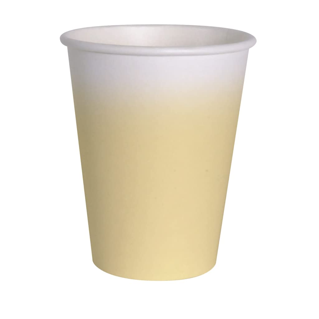 Ciao - FSC Compostable Paper Cups (250 ml), 8 Pieces, Canary Yellow, 34807