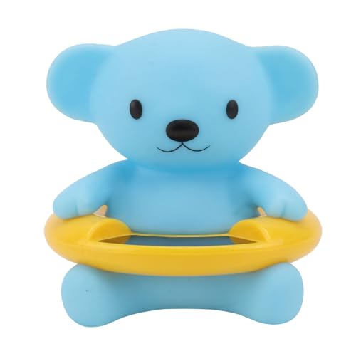Mikikit Termómetro de Agua para Baño de Bebés Forma de Oso Adorable Plástico Seguro sin Olor Medición Precisa para Bañeras y Habitaciones Regalo para Recién Nacidos