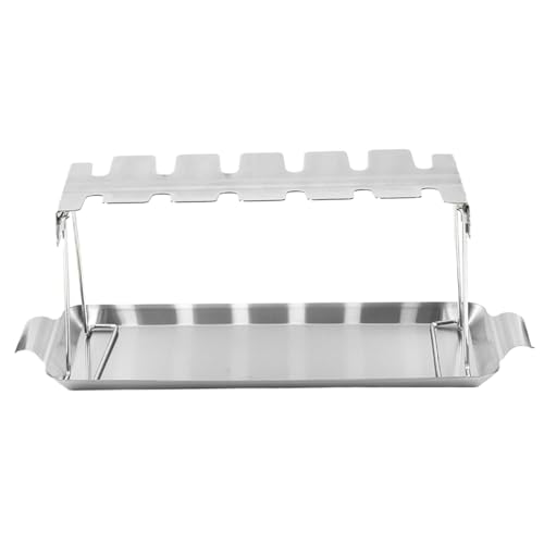 Hbbgdiy Hähnchenbein Rack mit Tropfschale