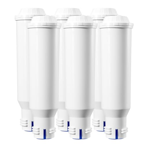 Molifal Cartouche de filtre à eau de rechange pour Melitta, compatible avec Krups F088/EA829S, Nivona, AEG, Bosch, Siemens – Pack de 6