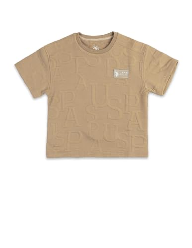 Image of Boxy fit Cotton Logo Short Sleeves Crew Neck T-Shirts