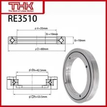 New THK Cross Roller Ring Inner Ring Rotation RE 3510 RE3510 RE3510UUCC0 RE3510UUC0