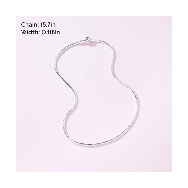 PANDORA Iconic Snake Chain Charm Necklace 590742HV - Image 7