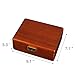 Bescott 2 Layer Solid Wooden Jewelry Box with Lock and Key for Women Men Vintage Velvet Wood Jewelry Organizer Storage for Earrings Rings Necklaces Bracelet Watch Mother’s Day Gift