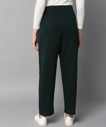 Image of Alan Jones Clothing Womens Mid Rise Stretch Straight Trousers | Straight Fit With Pin Tucks | Side Pockets | Concealed Drawstring Waist