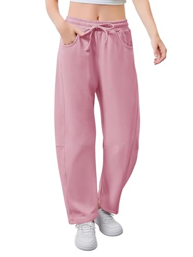 Pantalon de survêtement fille ample pour le sport et les loisirs