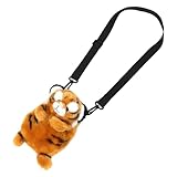 Yardwe Bolso Bandolera de Tigre de Peluche Suave Ligero y Bolsa Animal Divertida para Fiesta y Regalos de Viaje para Vacaciones