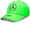 Gorra de Conductor George Russell 2023 del Equipo Mercedes AMG Petronas de Fórmula Uno - Verde Neón - Unisex - Talla: Talla Única 4