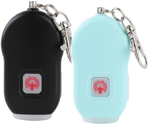 TCDSTAR 130db self Defense Emergency sos Safety Rechargeable 2 Pack
