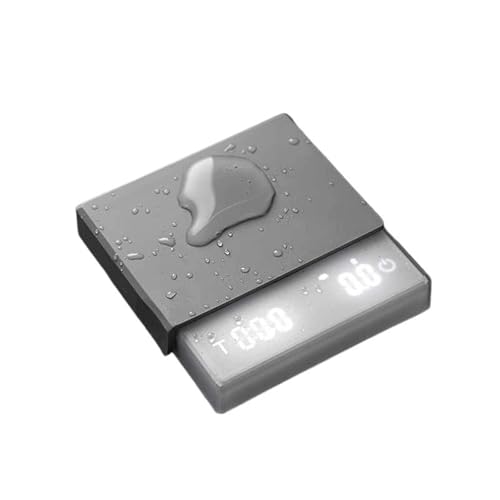 キッチンコーヒースケール タイマー付き 充電式デジタルスケール 0.1g 高精度 3モード ドリップエスプレッソスケール バリスタギフト(White)