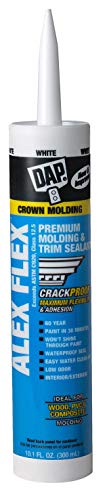 DAP 18542 Alex Flex Premium Molding & Trim Sealant, 10.1 oz, White