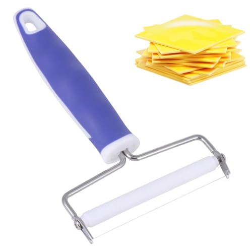 EJRUP 1PCS Trancheur Manuel à Fromage, Coupe Fromage de En Inox, Roulette, Réglables en Épaisseur