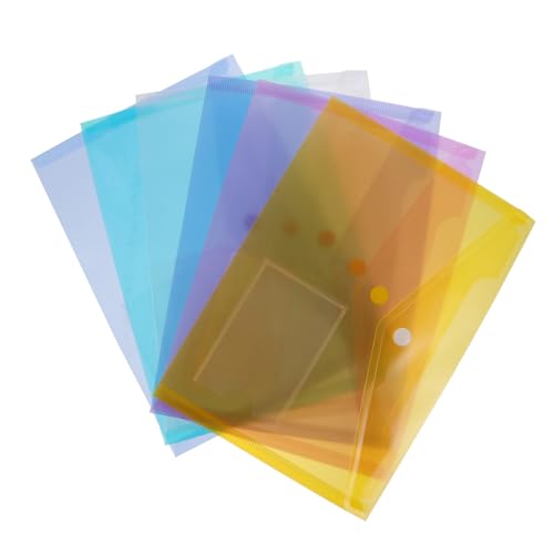 Lot de 30 pochettes transparentes A4 avec bouton pour l'organisation de la maison et du bureau